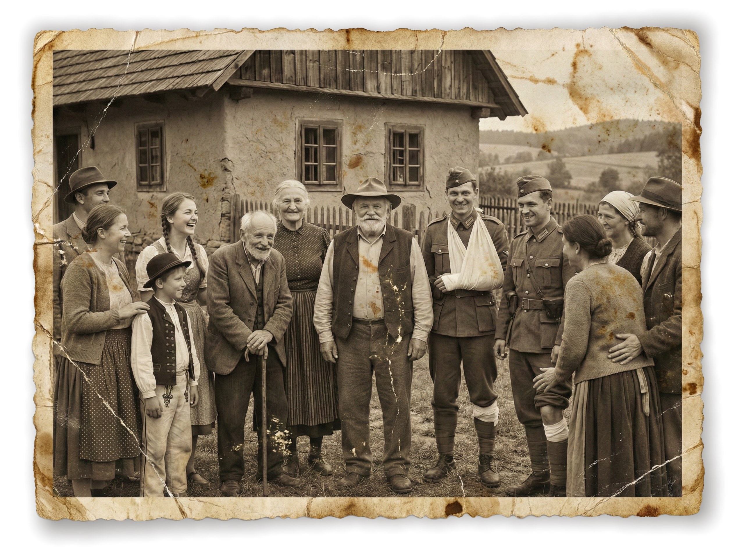 Ludzie korzystający z ziołomaści